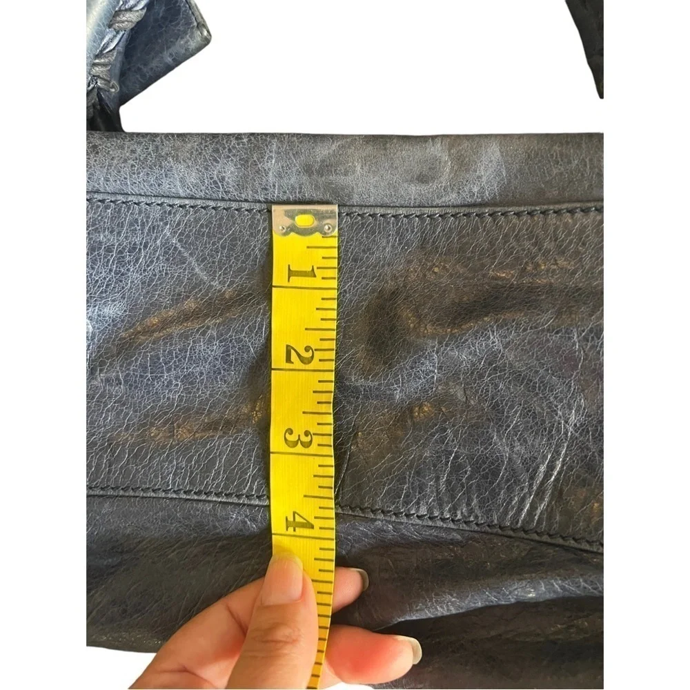BALENCIAGA Moto Le City Giant Blue 
Lambskin Leather Handbag &  Wallet - Picture 14 of 17